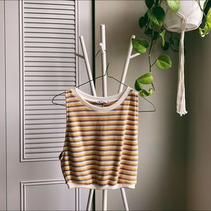 ZARA 70’s Style Cropped Tank Top